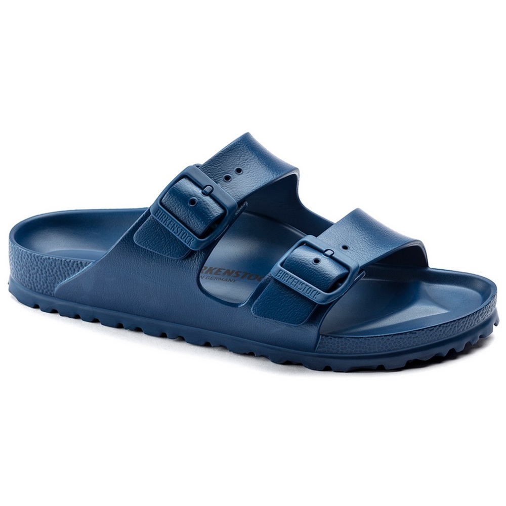 Birkenstock Navy Blue EVA Two-Strap Slide Sandals NWT never worn 42 unisex - Picture 2 of 5